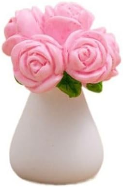 Resin Flower Model Colorful Simulation Cactus Plant Series Mini Flower Potted Mini Succulents Lifelike Micro(Style D)
