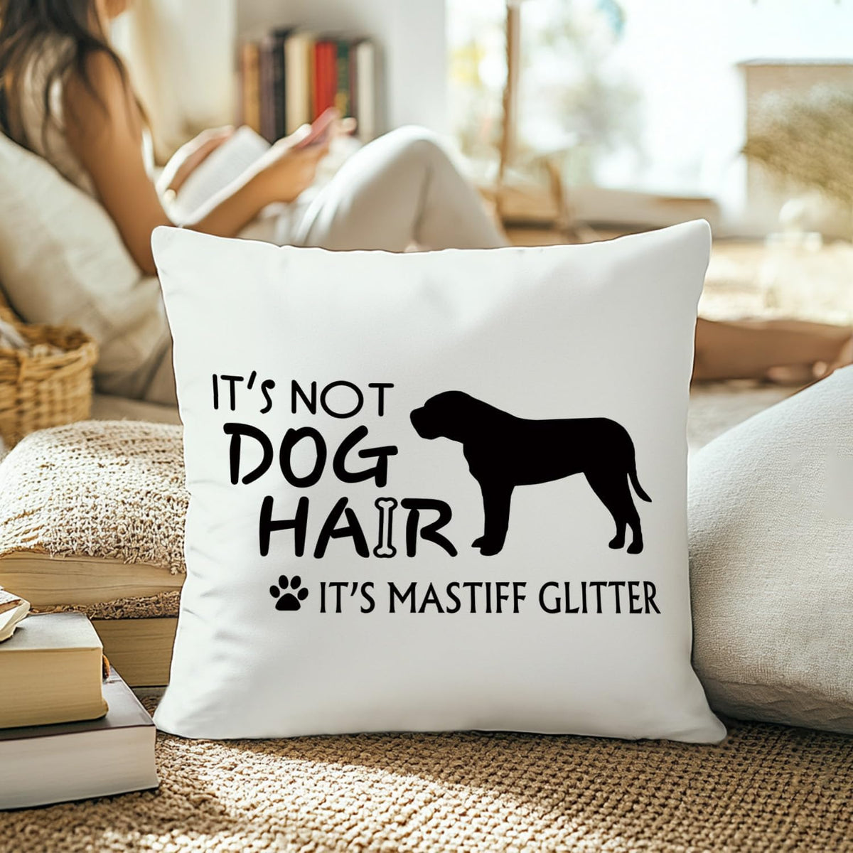 Black Cat Pillow Covers 18x18. Cat Mom Lady Lover Gifts. Life is Better with